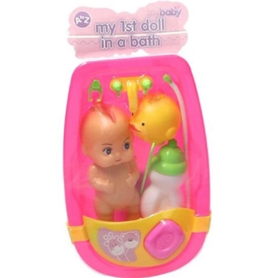 Picture of My 1st Doll in a Bath – Baby Bath Toy Set-Same as picture