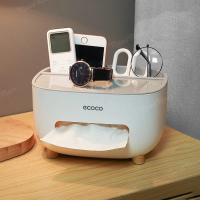 Picture of ECOCO Multifunction Tissue Box with Storage Organizer-Same as Picture