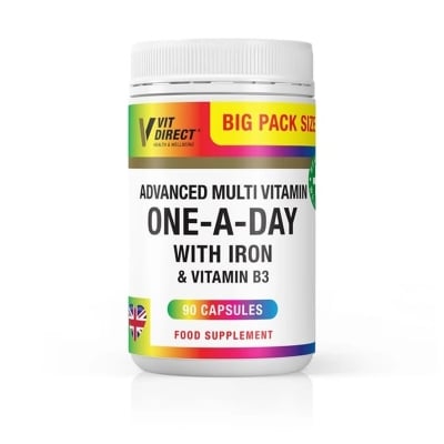 Picture of Advanced Multi Vitamin One-A-Day 90 Capsules - Made In UK-1 BRIGHT