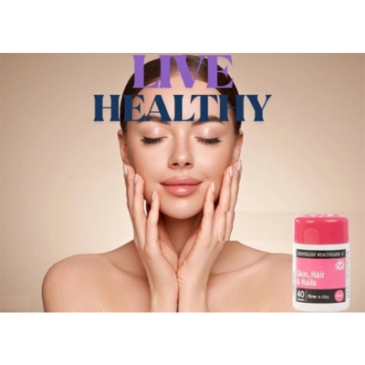 Picture of SKIN, HAIR & NAIL Health Supplement One a Day 40 Tablets Multivitamin New Formula-1 BRIGHT