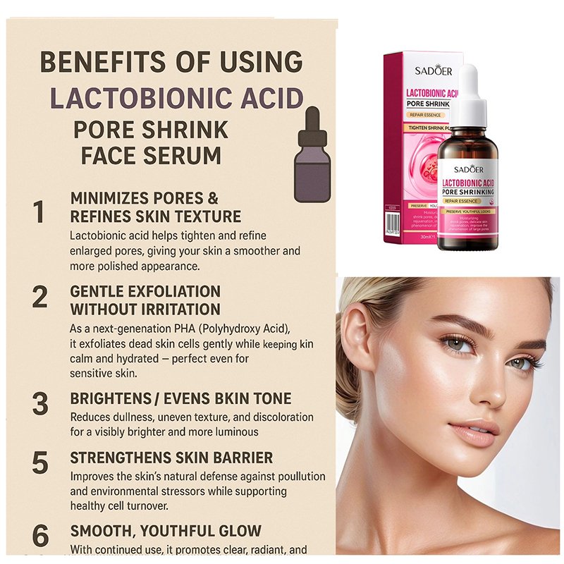 Picture of SADOER Lactobionic Acid Pore Shringking Repair Essence-1 BRIGHT
