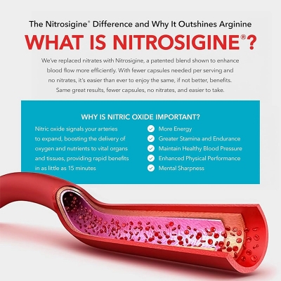 Picture of Nitric Oxide Blood Flow-7 Boosts Nitric Oxide to Support Healthy Blood Pressure & Circulation Made in CHINA-1 BRIGHT