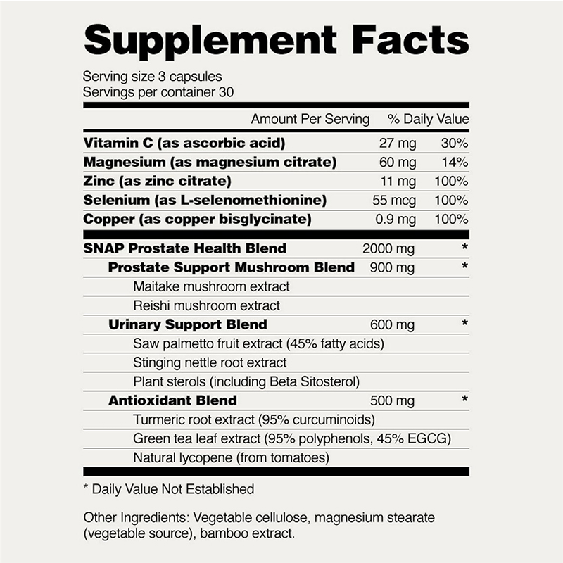 Picture of Prostate Health Support Supplement, Saw Palmetto for Men Plus Stinging Nettle Root, Magnesium Citrate, Zinc and Plant Sterols, Supports Male Urinary Tract Health 90 Capsules Made in CHINA-1 BRIGHT
