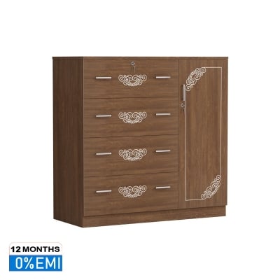 Picture of REGAL Charly Laminated Board Wardrobe CHARLY-WDH-143-1-1-20