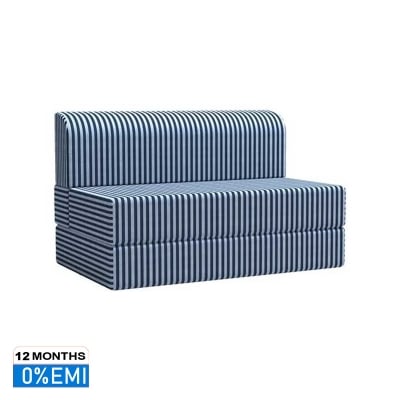 Picture of REGAL Foam Sofa Cum Bed (Double) SCB-205-6-2-07(DOUBLE)(Febric-Blue rivers)