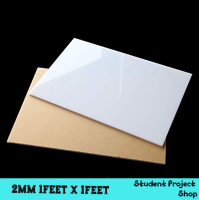 Picture of Acrylic Sheet opal White for Letter and DIY Crafting 2mm thick 1X1 Feet-White