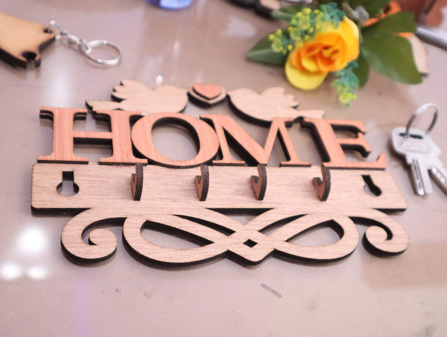 Picture of Ring Holder for Home Decorative Jewelry Box Ring Storage Organizer Display Case