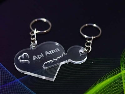 Picture of Heart Key Ring set