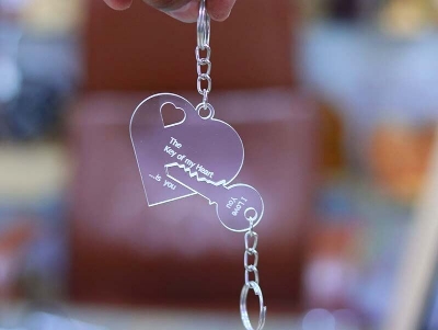Picture of Heart key ring set version 2