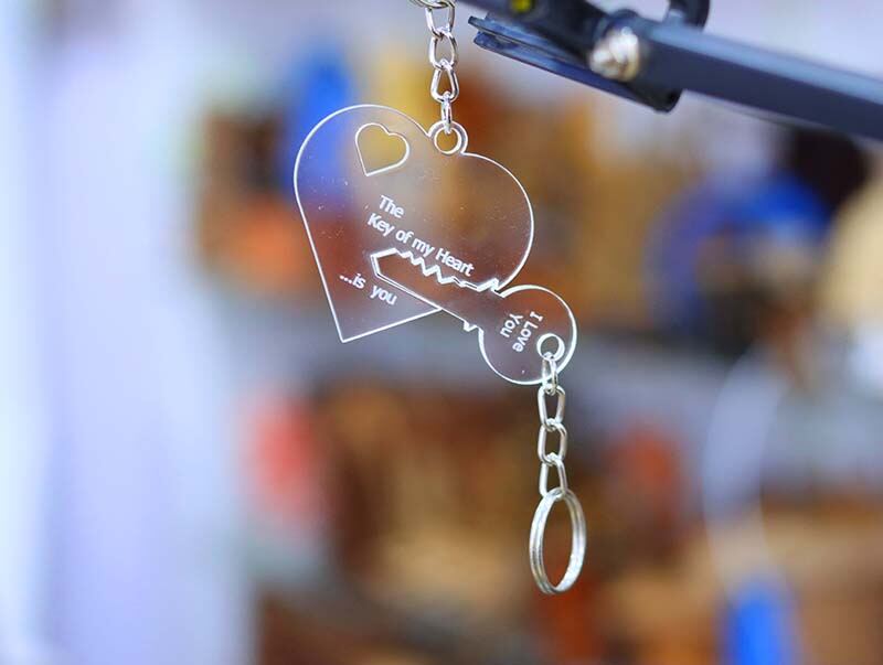 Picture of Heart key ring set version 2