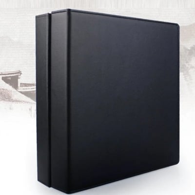 Picture of Leather Album Binder file insert 9 hole page (only album)-black