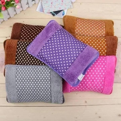 Picture of Hot Water Bag Electric Heating Pad with Plush Cover for Pain Relief and Body Warmth