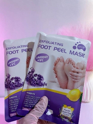Picture of Lavender VC Foot Peeling Mask Exfoliating Heels Calluses Remove Foot Patches Dead Skin Remover Pedicure Socks Foot Care 1Pair