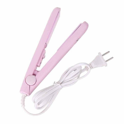 Picture of Ceramic Mini Hair straightener Iron ceramics Direction Styling Tools Hair curler Flat iron Bart Hair Straightener For Girls