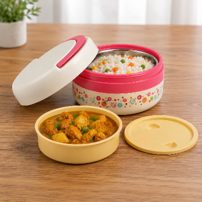 Picture of RFL Leisure Stelo Tiffin Box One Bati 500ml | Stainless Steel Food Grade Insulated Lunch Box