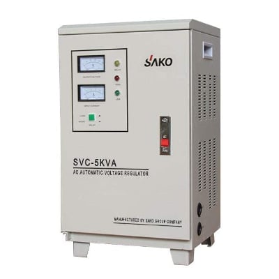 Picture of Sako 5000VA/5KVA (Single Phase) Servo Voltage Stabilizer - Off White