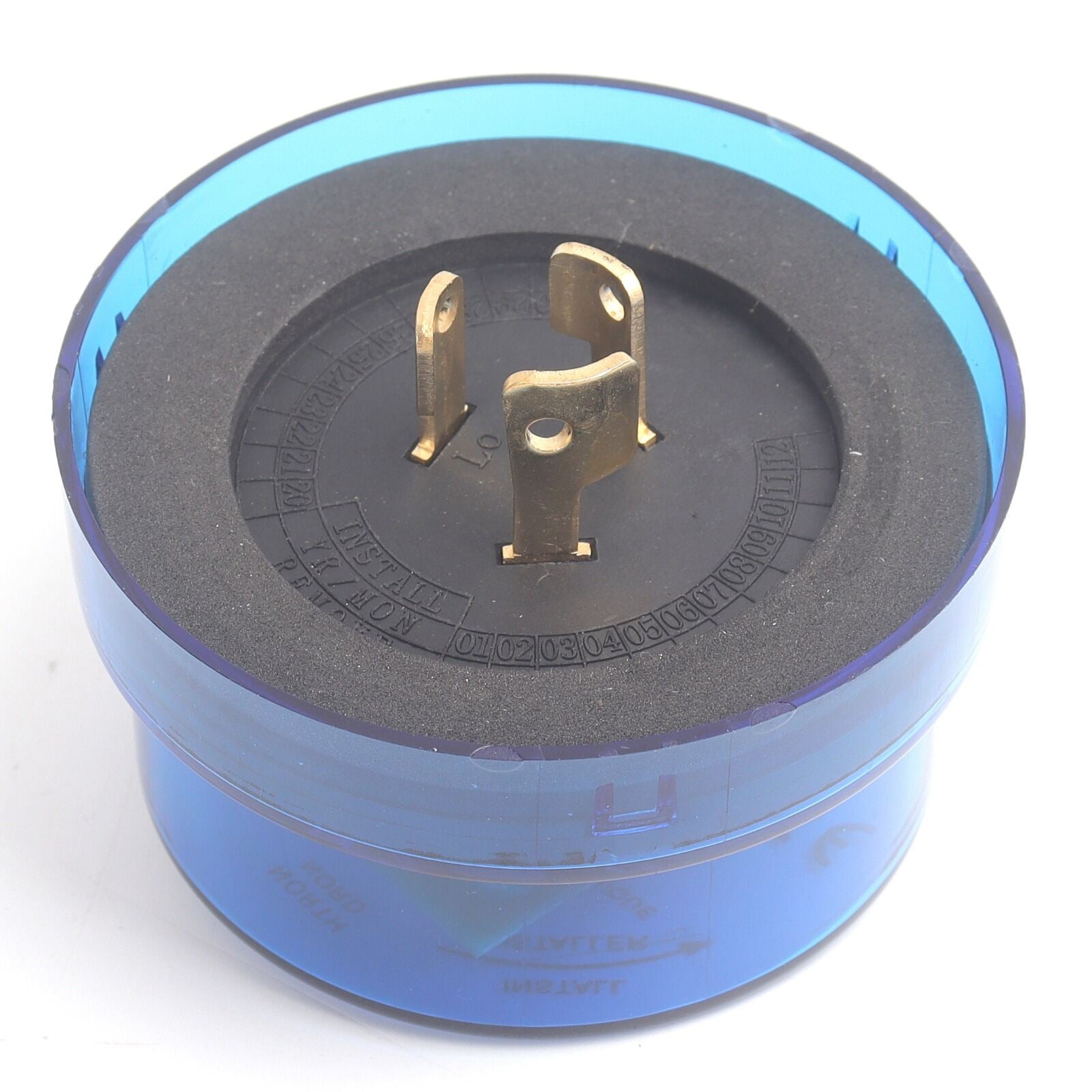 Picture of Auto On Off Street Light Sensor Switch Photo Switch Dusk to Dawn photocell IP66 Twist Lock photocontrol 105-305V Twilight Switch for Outdoor Lighting CE Approved Blue Model-202 - Blue