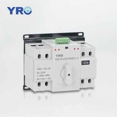 Picture of Dual Power Automatic Transfer Switching (ATS) 2P 125A CB Class Single Phase 230V AC - White