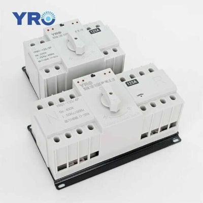 Picture of Dual Power Automatic Transfer Switching (ATS) 2P 125A CB Class Single Phase 230V AC - White