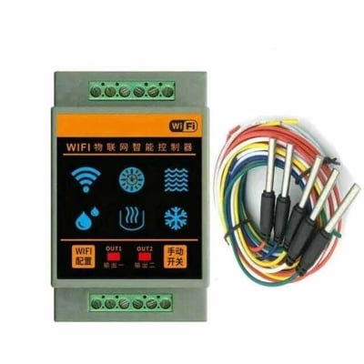 Picture of Tuya Wifi Home Water Level Controller Sensors Water-Level Alarm Device Swimming Flows Detection System - Black