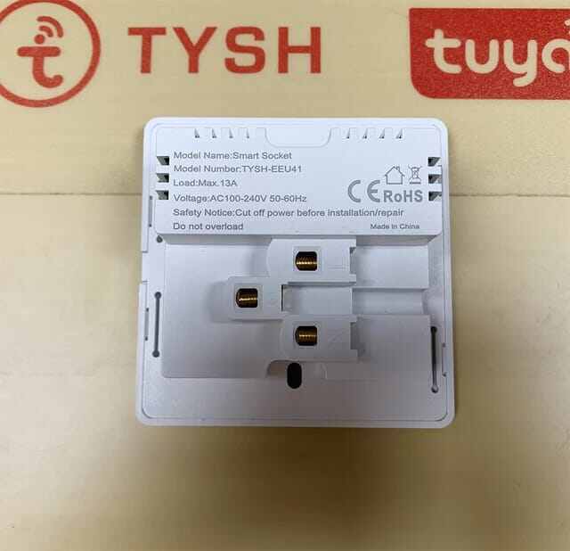 Picture of TYSH Smart Home Universal Wall Socket With 2 Usb Tuya 13A Wifi Power Smart Socket Work With Alexa Google Home - White