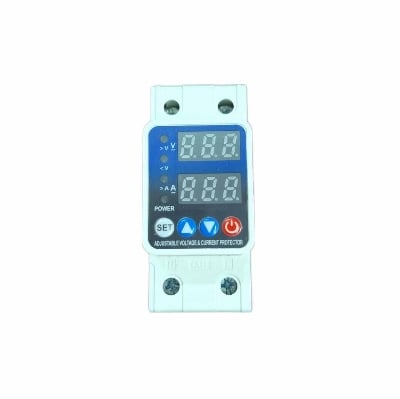 Picture of AVP New Model 2P 220V 63A AC  Adjustable Over Under Voltage Current Protector - White