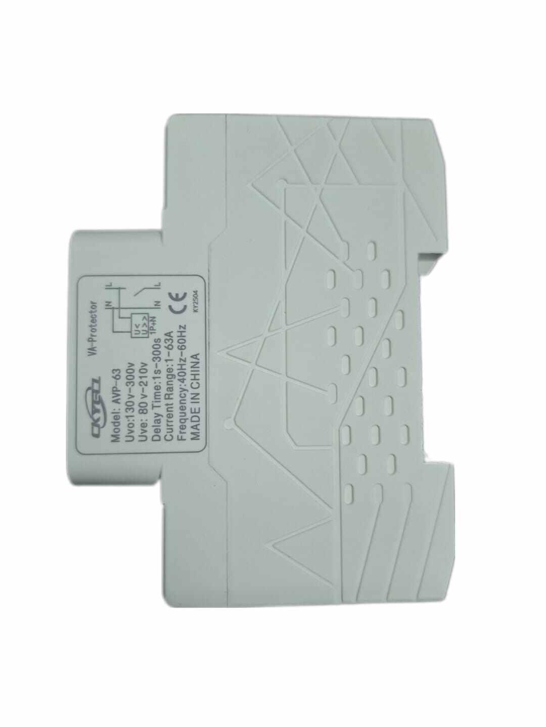 Picture of AVP New Model 2P 220V 63A AC  Adjustable Over Under Voltage Current Protector - White