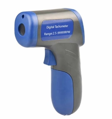 Picture of Digital Tachometer Gun Type Rpm Meter Non-Contact DT-6685 Speed RPM Counter - Blue