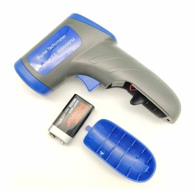 Picture of Digital Tachometer Gun Type Rpm Meter Non-Contact DT-6685 Speed RPM Counter - Blue