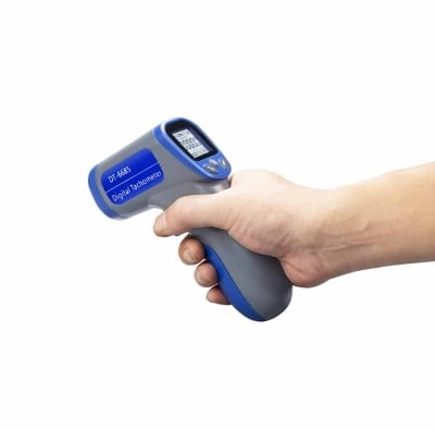 Picture of Digital Tachometer Gun Type Rpm Meter Non-Contact DT-6685 Speed RPM Counter - Blue
