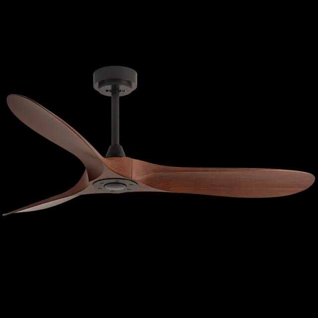 Picture of HSG Model 666 52 Inch Modern Ceiling Fan New Design White/Black + Walnut Color