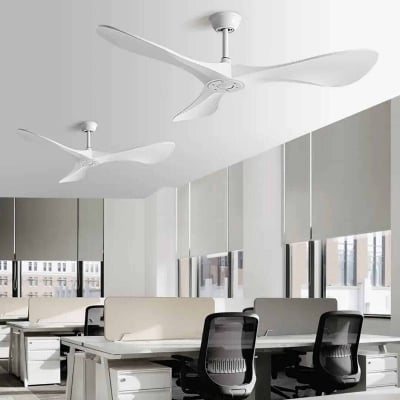 Picture of American Vintage Home Decorative 52 Inch Ceiling Fan 3 Plywood Blade Electric DC Motor Ceiling Fan With Remote Control