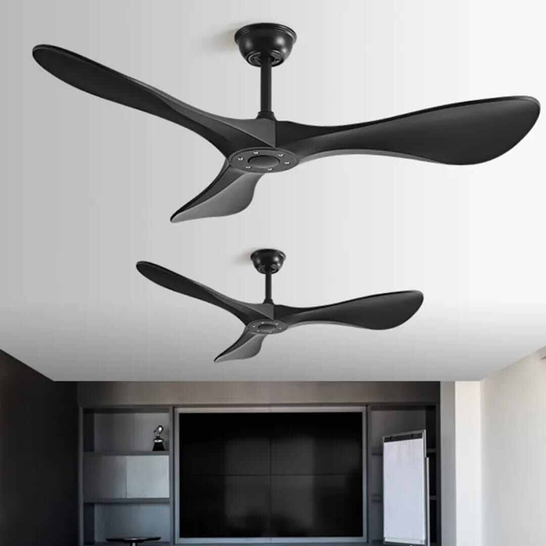 Picture of American Vintage Home Decorative 52 Inch Ceiling Fan 3 Plywood Blade Electric DC Motor Ceiling Fan With Remote Control