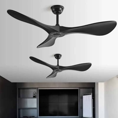 Picture of American Vintage Home Decorative 52 Inch Ceiling Fan 3 Plywood Blade Electric DC Motor Ceiling Fan With Remote Control