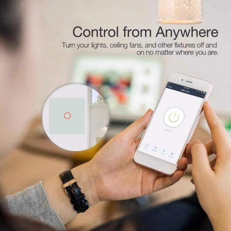Picture of TYSH 1/2/3/4 Gang 1 Way Wireless Remote Control Smart Home Switch Matter Tuya Wifi Wall Light Lamp Touch Module Alexa Switch