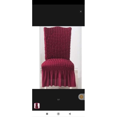 Picture of Turkey spandex elastic dining chair cover from famous home (1seat) Maroon