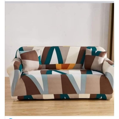 Picture of Premium Luxury China Magic printed stretchable fabrics sofa cover 2+2+1/3+1+1 Brown
