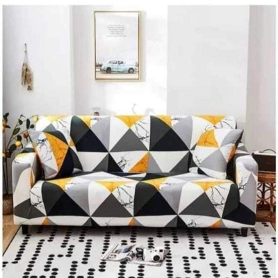 Picture of Chaina magic pinter sofa cover 2+2+1 designing exlcusive tex Brown