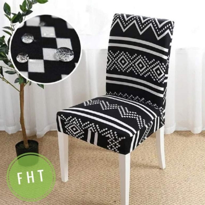 Picture of New premium luxurious china magic print chair cover 1 piece cover price Multicolor