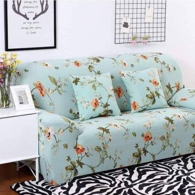 Picture of Premium Luxury China Magic printed stretchable fabrics sofa cover 2+2+1/3+1+1 White