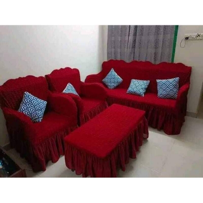 Picture of Orginal turky cover 3+1+1 seater stitch Design Spandex fabrics/exlusive Tex Maroon