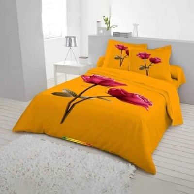 Picture of New exclusive design king size  bed sheets and 2 pillow Multicolor