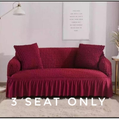 Picture of New exclusive design Turkey original spandex elastic sopa cover 3 seat Maroon