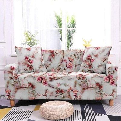 Picture of New unique design fashionable nice and attractive digital printed china fabric sopa cover 2+2+1 from famous home Multicolor