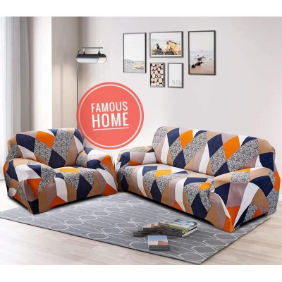 Picture of New premium quality fashionable China digital magic print sopa cover 2+2+1/3+1+1 Multicolor