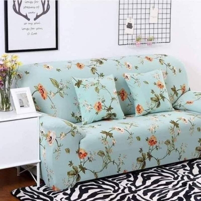 Picture of China print Sofa cover 2+2+1/3+1+1 seater stitch Design Spandex fabrics/exlusive Tex Light Grey