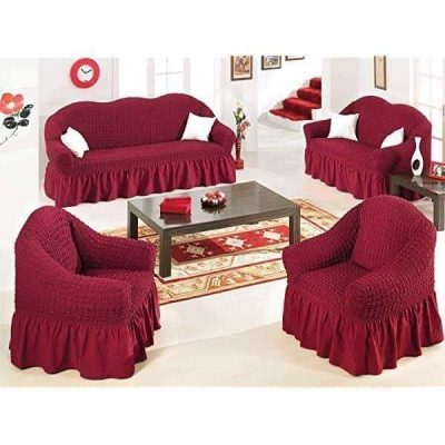 Picture of Sofa Cover3+1+1 Seater Stitched Spandex Fabric - sofa cover 
