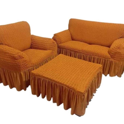 Picture of Sofa cover 2+2+1=5 seater stitch Spandex fabrics by new classical made by tourkey Rust