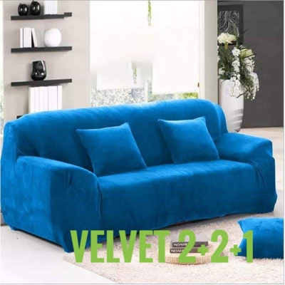 Picture of Luxurious fashionable koreyan velvet sopa cover 2+2+1 
