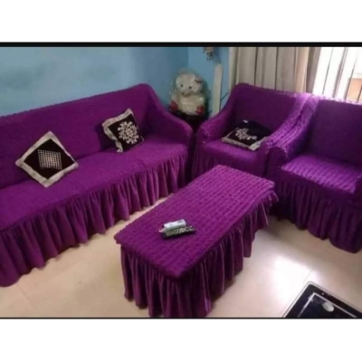 Picture of New premium quality Turkey original spandex elastic sopa cover 3+1+1 Purple